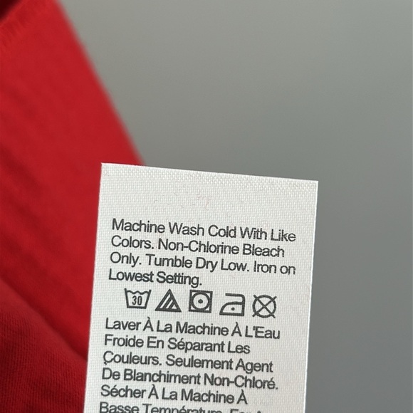 NWT J. Crew Womens Holiday Red Waffle Knit Snap Front Shacket Sz M Shirt Jacket - Picture 15 of 16